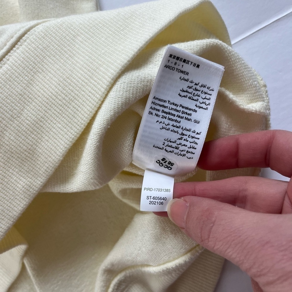 Daily Ritual Cream Off White Boat Neck Top Size Small - Picture 6 of 8